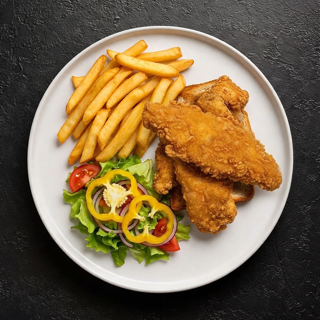 Fried Whiting Sandwich (3 Pieces).