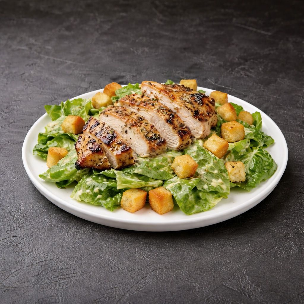 Grilled Chicken Caesar Salad.