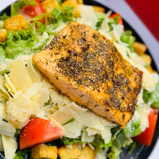 Grilled Salmon Ceasar Salad
