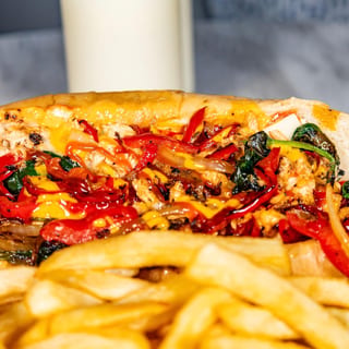 Salmon Cheesesteak